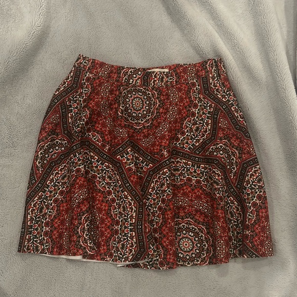 Abercrombie & Fitch Paisley Mini Skirt - Picture 1 of 6